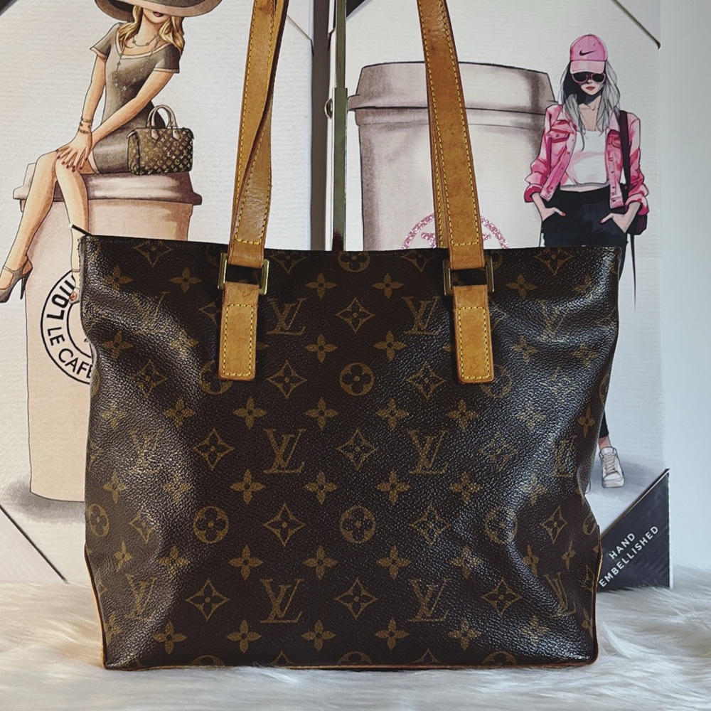 💃AUTHENTIC LOUIS VUITTON CABAS PIANO HANDBAG TOTE PURSE MONOGRAM DU0092 - Picture 5 of 11